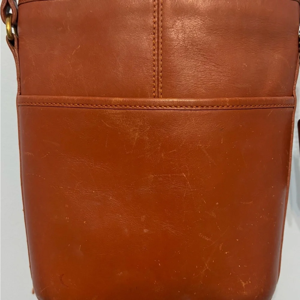 Coach Tan Leather Crossbody Bag - Picture 2 of 8